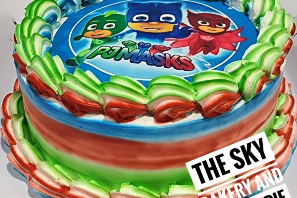 Small Blue Red Green Colorful with PJ Mask Picture