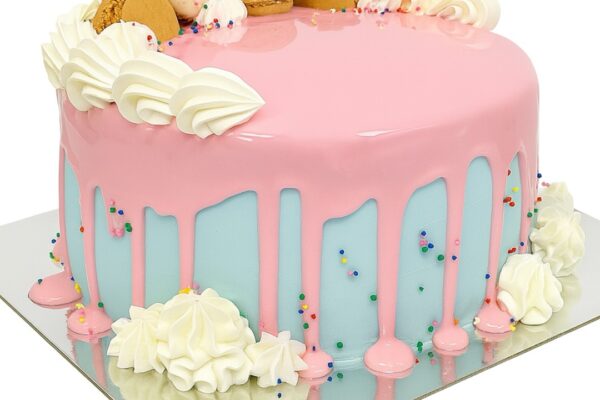 MD04 Macaroon drip cake