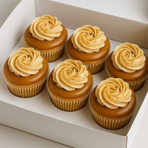 Viral biscoff cream cup cake per dozen