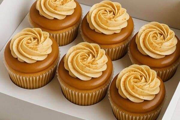 Viral biscoff cream cup cake per dozen