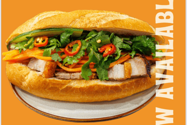 Roast pork bánh mì