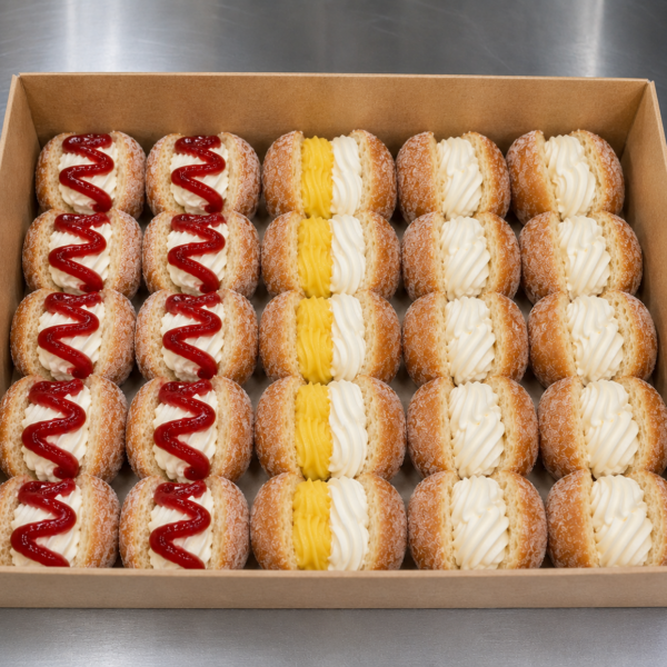 Cream Donut Treat Box